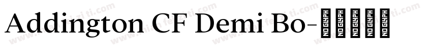 Addington CF Demi Bo字体转换